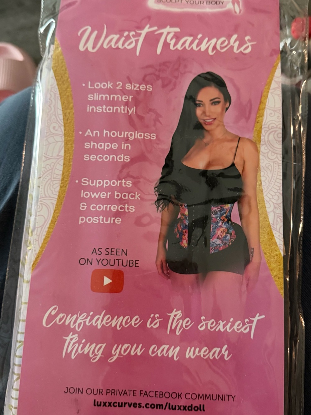 Luxx Curves Floral Waist Trainer - Pink